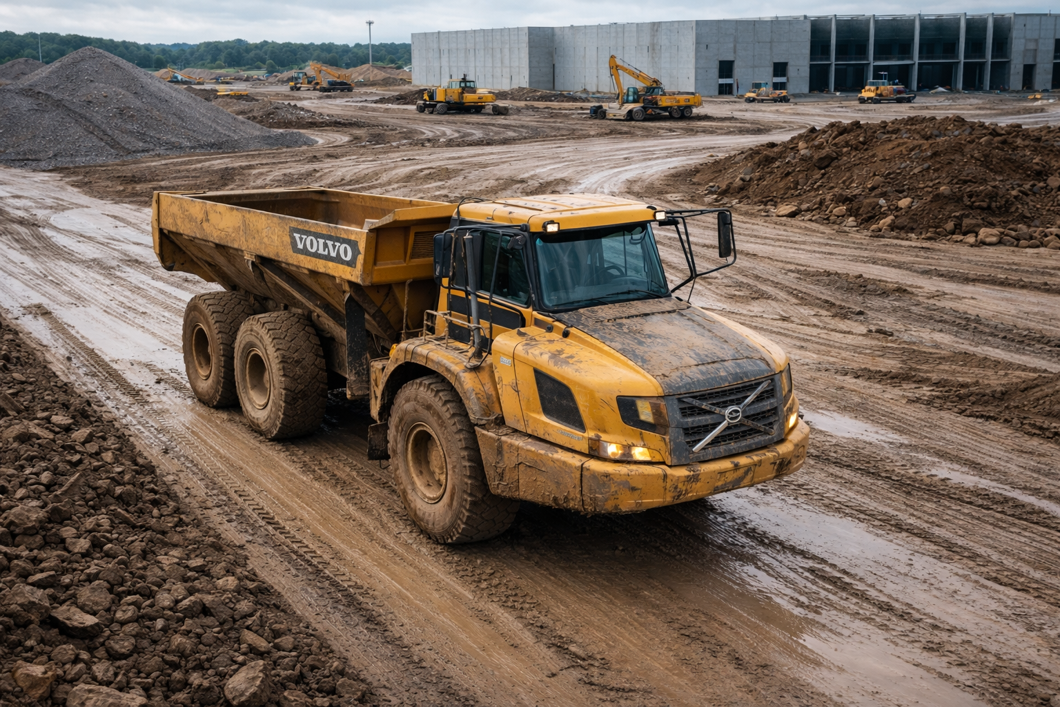 Large vehicle and equipment washing